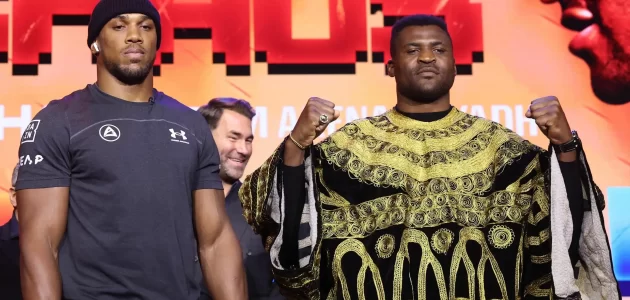 حجز تذاكر نزال الضربة القاضية بين جوشوا ونجانو في موسم الرياض