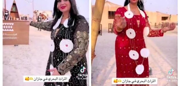 بالزي التراثي.. شاهد فتيات حسناوات يستقبلن زوار مهرجان شتاء جازان 24