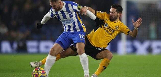 بث مباشر مباراة برايتون وولفرهامبتون في الدوري الإنجليزي
