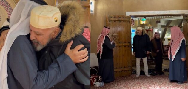 بعد انقطاع 35 سنة.. شاهد طلاب معهد إعداد المعلمين في حفر الباطن يلتقون بمعلمهم المصري