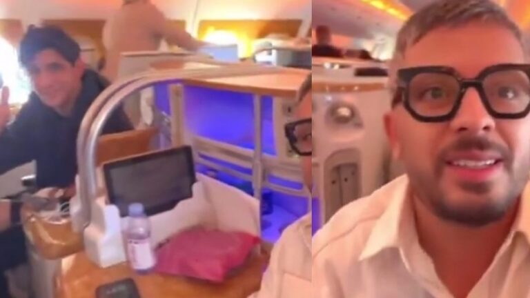 حاتم عمور يلتقي ياسين بونو صدفة في رحلة جوية.. وفيديو عفوي يجمعهما