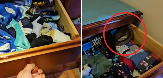 شاهد أمٌ أسترالية تعثر على مفاجأة صادمة في دولاب ملابس طفلها