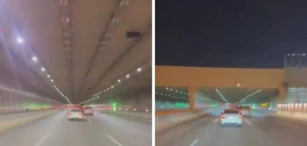 شاهد افتتاح نفق الدرعية الواصل بين الدئري الشمالي والدائري الغربي في الرياض