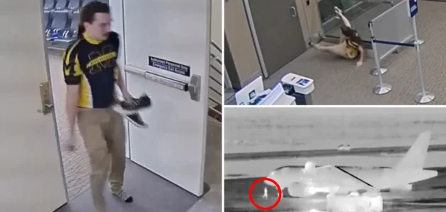 شاهد اللحظات الأخير بحياة أمريكي قتله محرك طائرة في مطار سولت ليك سيتي