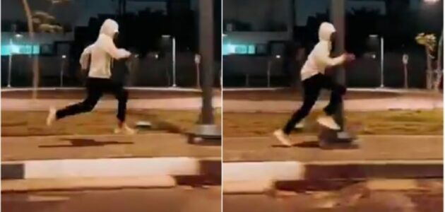 شاهد شاب يتعرض لحادث مؤلم أثناء تنفيذه لتحدي على تيك توك