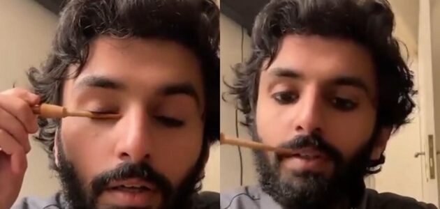 شاهد شاب يقدم نصيحة لمن يعاني من ضعف النظر وحساسية العيون