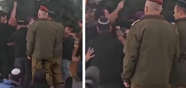 شاهد شقيق جندي إسرائيلي قُتل بغزة يصرخ في وجه وزير في مجلس الحرب خلال الجنازة