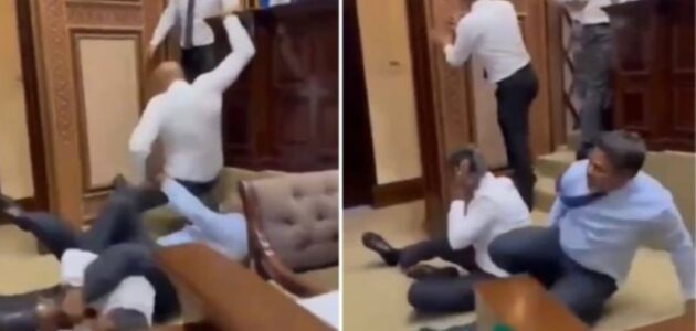 شاهد فوضى وعراك بالأيدي خلال جلسة في برلمان المالديف