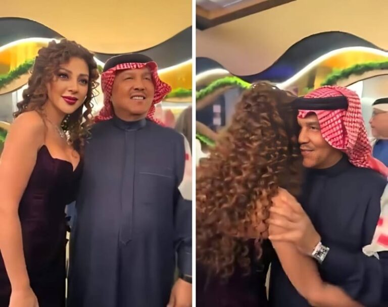 شاهد قبلات متبادلة وصور تذكارية بين الفنان محمد عبده وميريام فارس في حفل جوائز JoyAwards بالرياض