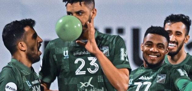 شاهد كيف احتفل حمزة خابا بتعادل العربي على طريقة البليهي ؟