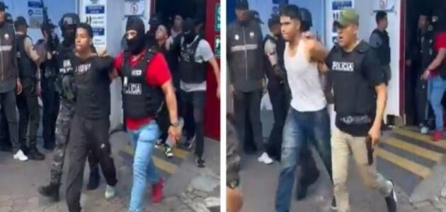 شاهد لحظة القبض على مجموعة من المسلحين الذين اقتحموا محطة تلفزيونية خلال بث مباشر في الإكوادور