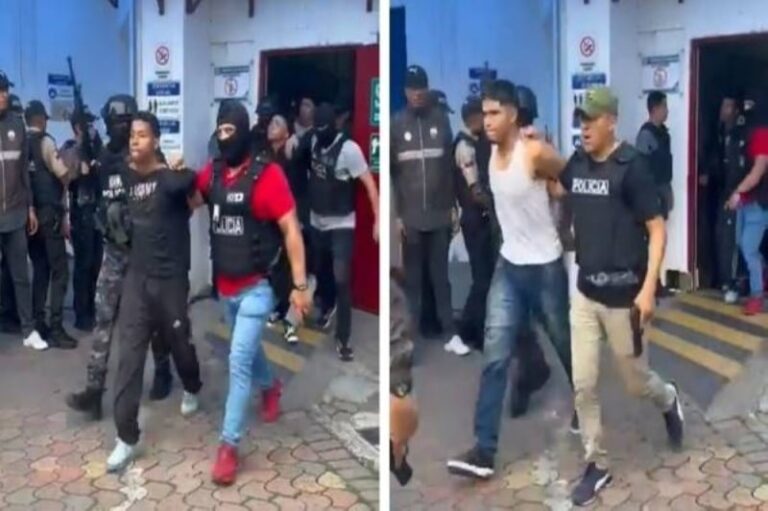 شاهد لحظة القبض على مجموعة من المسلحين الذين اقتحموا محطة تلفزيونية خلال بث مباشر في الإكوادور