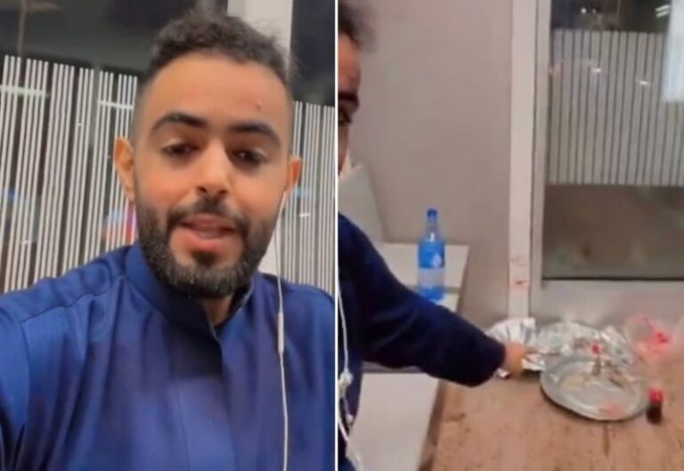شاهد مواطن يوثق تصرف غير لائق داخل كبينة انتظار ركاب الحافلات بالرياض