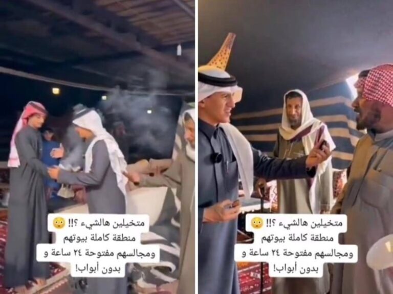شاهد مواطنون يتركون مجالسهم مفتوحة على مدار 24 ساعة بدون أبواب
