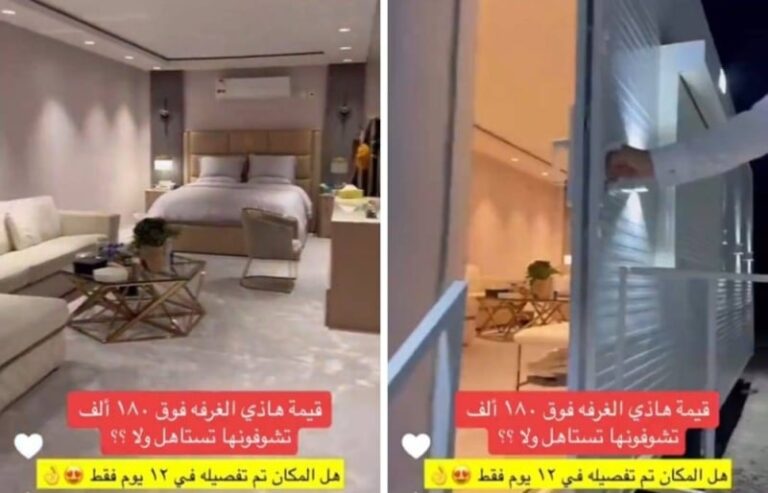 كأنك في الفورسيزون.. شاهد غازي الذيابي يستعرض غرفة كرفان فاخرة