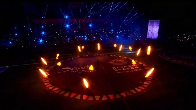 لقطات مذهلة من افتتاح ملعب المملكة أرينا قبل مباراة الهلال وإنتر ميامي في كأس موسم الرياض