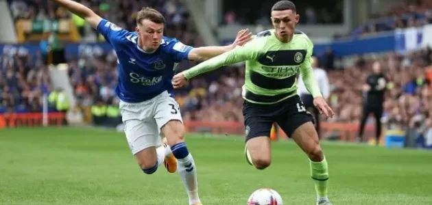 مشاهدة بث مباشر مباراة مانشستر سيتي وإيفرتون في الدوري الإنجليزي