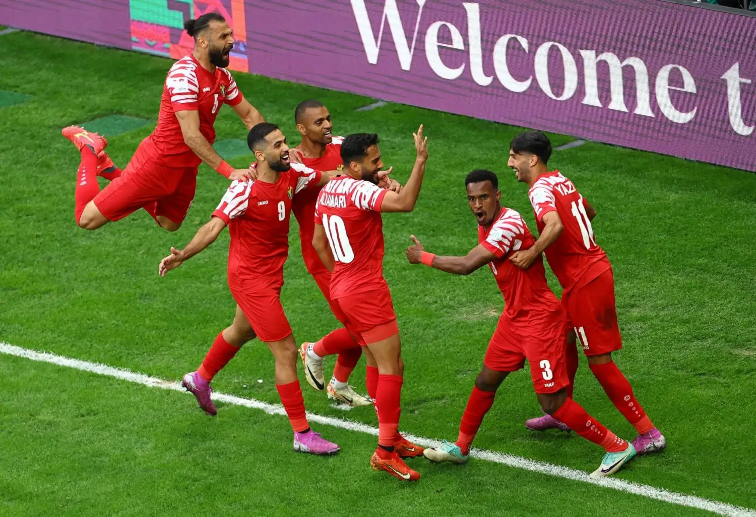 مباراة قطر والأردن