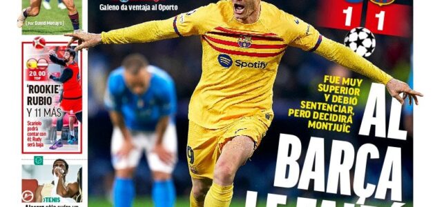 إسقاط مدفع أرسنال في بورتو وصدارة صغار ليفربول على رأس عناوين صحف العالم