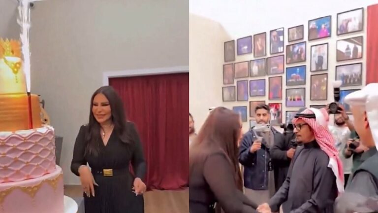 شاهد رابح صقر ونوال الكويتية والملحن سهم يحتفلون بميلاد أحلام