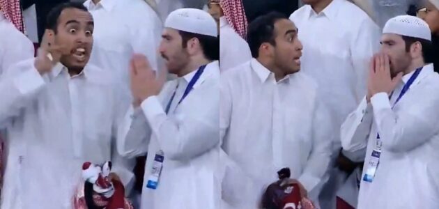 شاهد ردة فعل مشجع قطري بعد تأخر الحكم الكويتي إعلان صافرة نهاية المباراة في نصف نهائي كأس آسيا