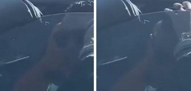 شاهد فتاة تصادف كريستيانو رونالدو عند أحد إشارات المرور في الرياض