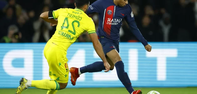 مشاهدة مباراة نانت وباريس سان جيرمان بث مباشر اليوم