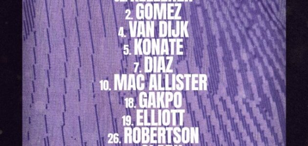 جاكبو ودياز يقودان تشكيل ليفربول أمام نوتينجهام فى الدوري الإنجليزي